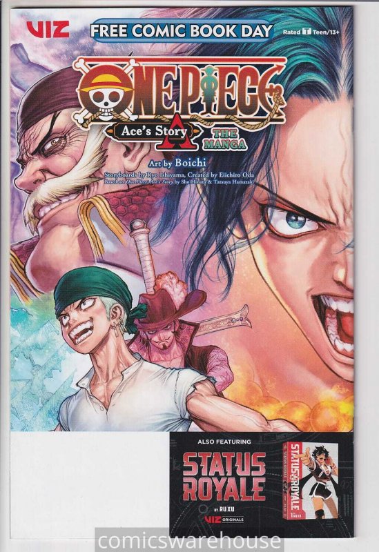 FCBD 2024 ONE PIECE ACES STORY & STATUS ROYALE (2024 VIZ) #1 NM Unstamped