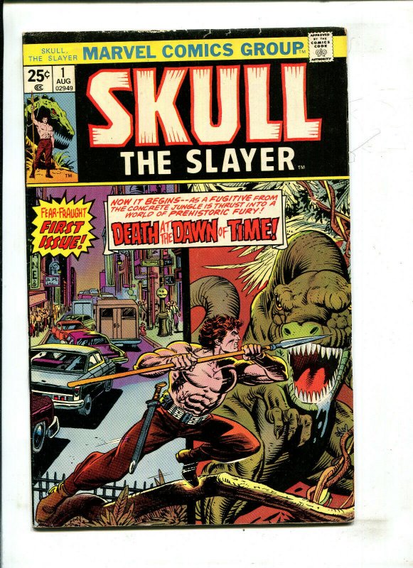 SKULL THE SLAYER #1 - DEATH AT THE DAWN OF TIME! (4.5) 1975
