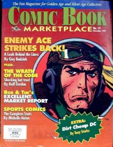 THE COMIC BOOK MARKETPLACE Magazine #19 ENEMY ACE cover