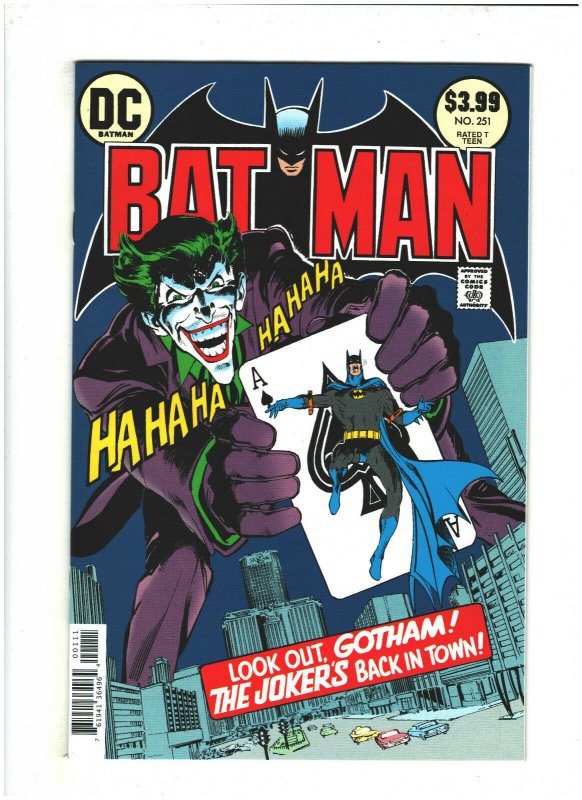 Batman #251 Facsimile Edition NM- 9.2 DC Comics 2019 Neal Adams Joker