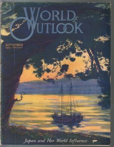 World Outlook 9/1919-Richards cover art-Japan issue-pix-info-VG