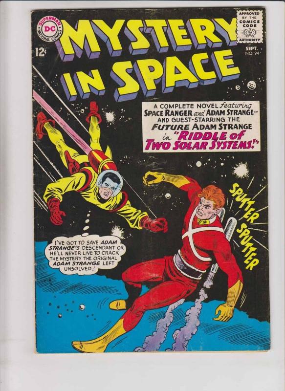 Mystery in Space #94 VG+ september 1964 - adam strange - space ranger silver age