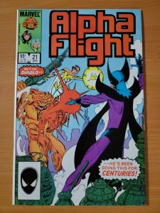 Alpha Flight #21 Direct Market Edition ~ NEAR MINT NM ~ 1985 Marvel Comics
