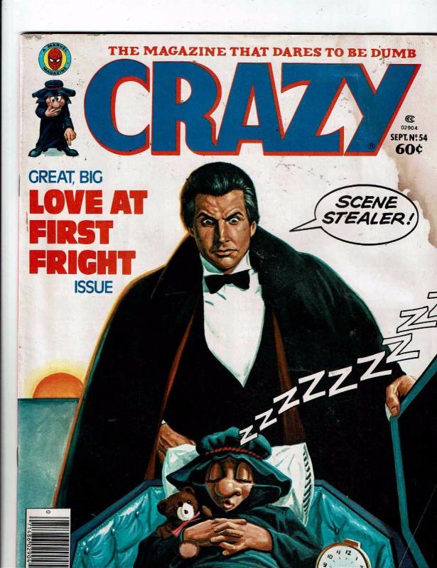 Crazy # 54 Magazine Marvel Comic Book VG Dracula Parody Comedy Vampire J146