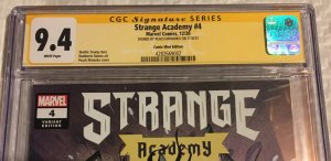 1ST THE HOLLOW Strange Academy #4 CGC 9.4 NM SIGNED Momoko Trade Variant