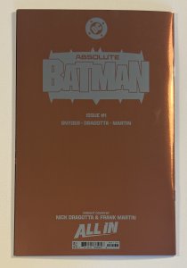 Absolute Batman #1 Dragotta Virgin Foil Cover (2024) Batman