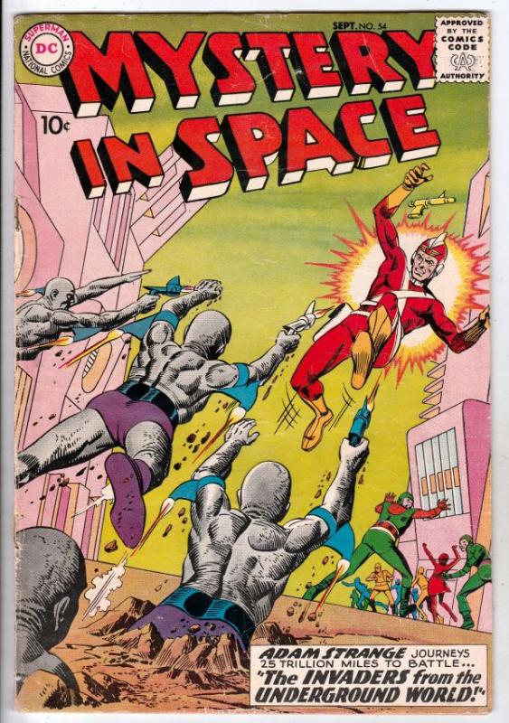 Mystery in Space #54 (Sep-59) VG/FN Mid-Grade Adam Strange