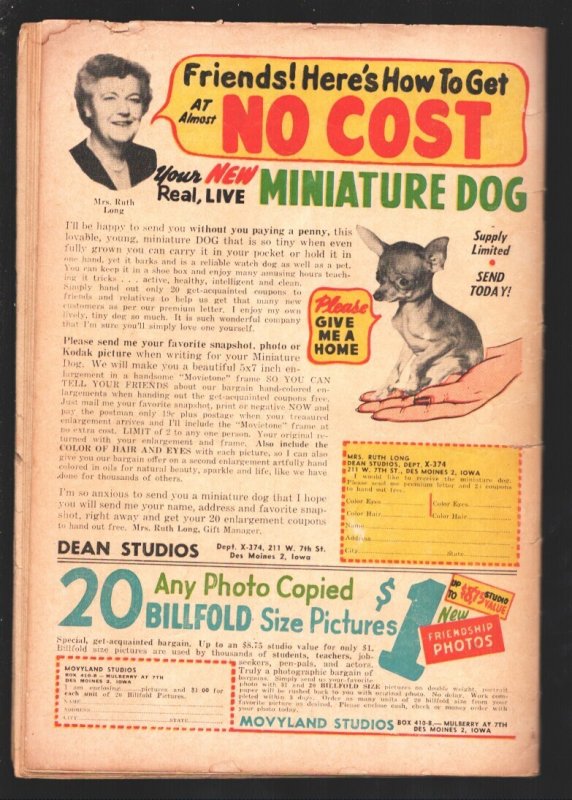 Six-Gun Heroes #27  1954 - Fawcett  -G - Comic Book