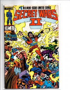 Marvel Comics Secret Wars II #9 Last Issue Beyonder Avengers X-Men Jim Shooter