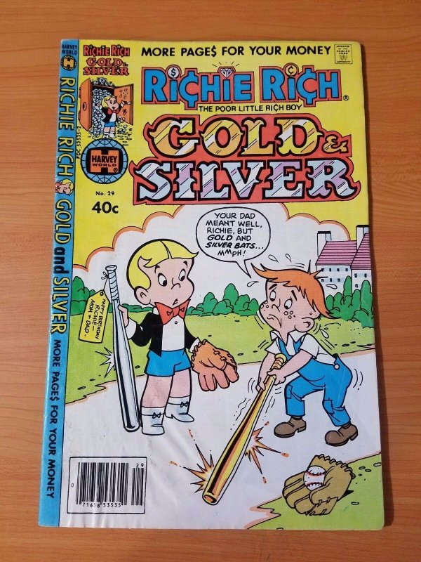 Richie Rich Gold and Silver #29 ~ VERY GOOD VG ~ (1980, Harvey Comics)