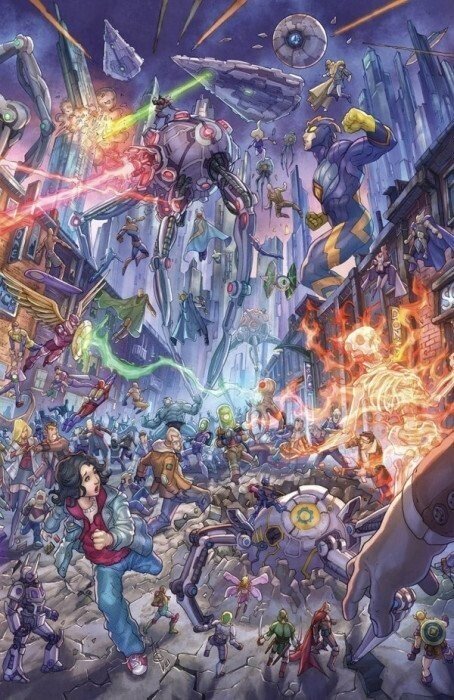 CROSSOVER #4 ALAN QUAH CONNECTING COVER SET W/MATCHING NUMBERED COA  IMAGE.