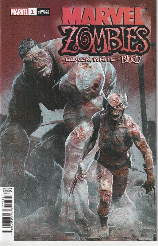 Marvel Zombies Black White & Blood # 1 Barends Variant Cover NM [S4]