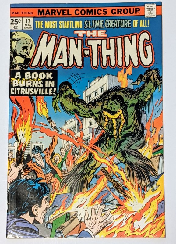 Man-Thing #17 (May 1975, Marvel) VF- 7.5 Steve Gerber story