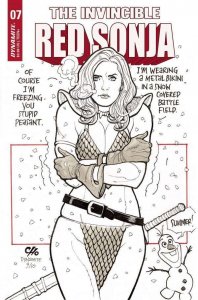 Invincible Red Sonja, The #7D VF/NM ; Dynamite | Frank Cho Olaf Snowman