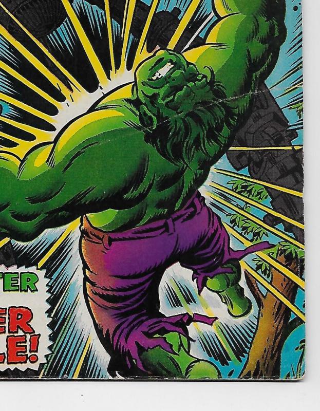 Incredible Hulk #123 - The Leader / Fantastic Four (Marvel, 1970) FN-