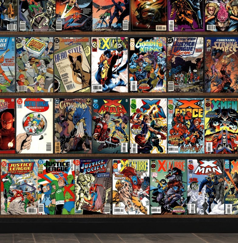 Huge Lot 130+ Comics with Justice League Europe, The Comet, Batman & More!
