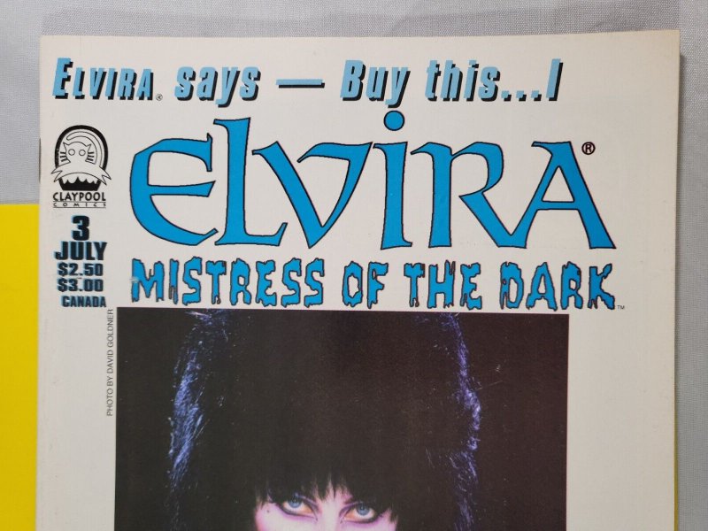 Elvira Mistress of the Dark #3 1993 Claypool Comics