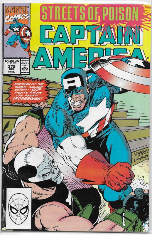 Captain America   vol. 1   #378 VG (Streets of Poison 7)