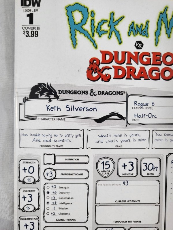 Rick and Morty Vs. Dungeons & Dragons #1 2 3 4 Complete Set Cover B Variant 2019