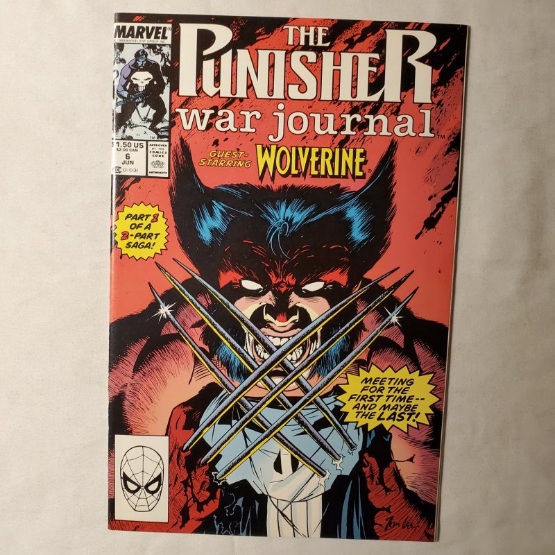 Punisher War Journal 6 Very Fine/Near Mint Cover art by Jim Lee