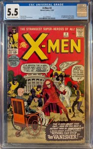 The Uncanny X-Men (1963 1st Series) #2 - CGC 5.5