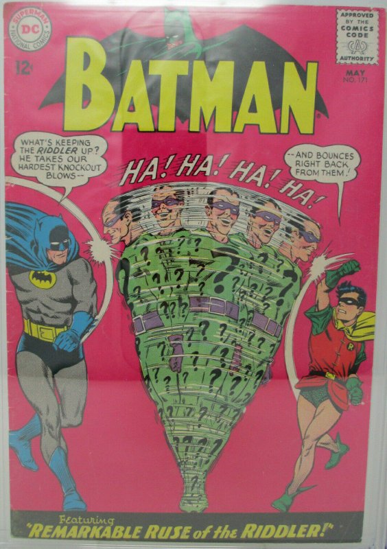 Batman # 171 ~ 1965 DC ~ CGC 5.5 FN- ~ 1st Silver Age Riddler