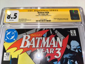 Batman (1989) # 436 (CGC 8.5 SS) Signed Pat Broderick • 1st App Tim Drake
