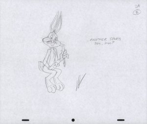 Bugs Bunny Animation Pencil Art - 3A-2 - ...Another Sports Doc, Doc?