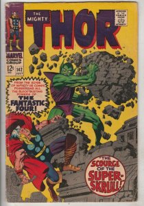 Thor, the Mighty #142 Jul-67 VG Affordable-Grade Thor vs Super-Skrull Kirby Art