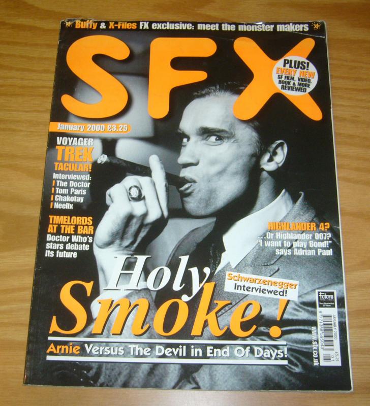 SFX #60 VG january 2000 - arnold schwarzenegger cover - end of days - doctor who