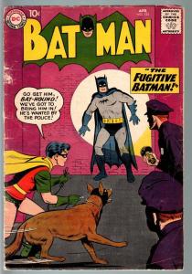 BATMAN #123-DC SILVER-AGE-bat-hound--joker-1959-VG minus VG-