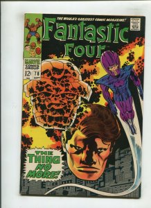 FANTASTIC FOUR #78 (7.0) KIRBY, SINNOTT!! 1968