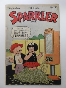 Sparkler Comics #36 (1944) Solid Good+ Condition!