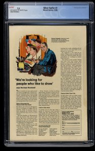 Silver Surfer #3 CGC VF- 7.5 Off White to White 1st Mephisto!