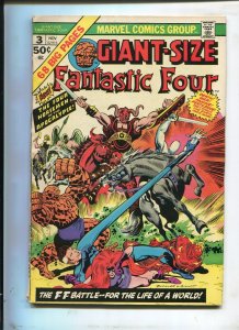 GIANT SIZE FANTASTIC FOUR #3 - THE FOUR HORSEMEN OF APOCALYPSE! - (6.0) 1974