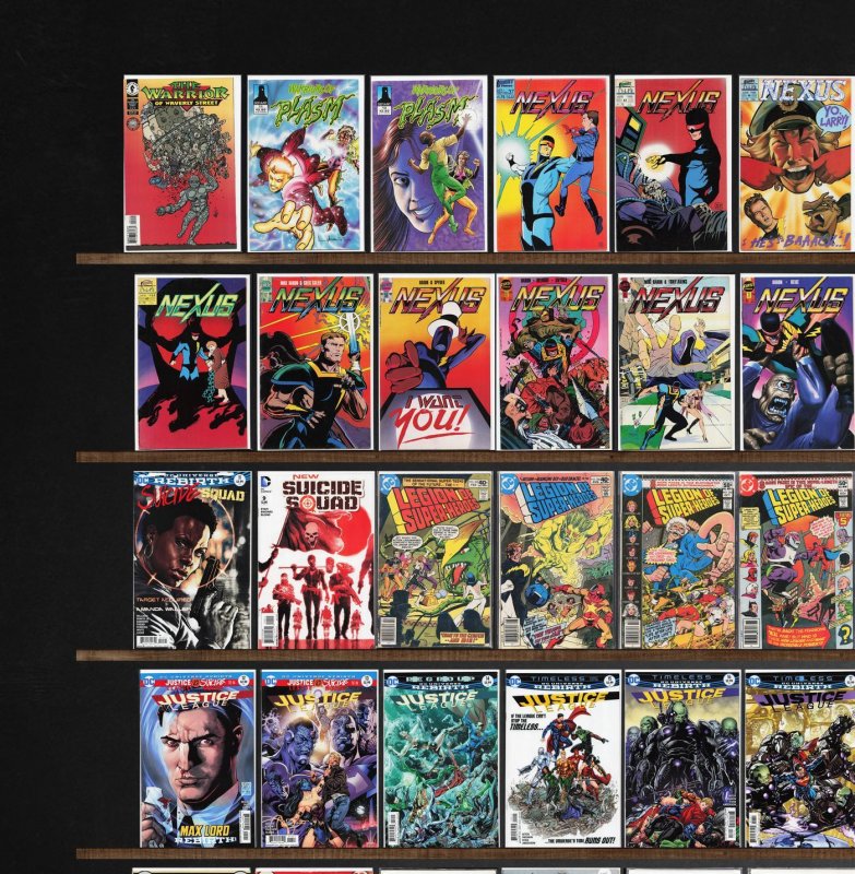 Huge Lot 150+ Comics with Justice League, Nexus, Superboy, Whisper & More!