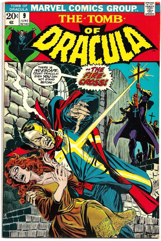 TOMB OF DRACULA #9 (Jun1973) 8.0 VF Marv Wolfman!  Gene Colan!  Gil Kane Cover!