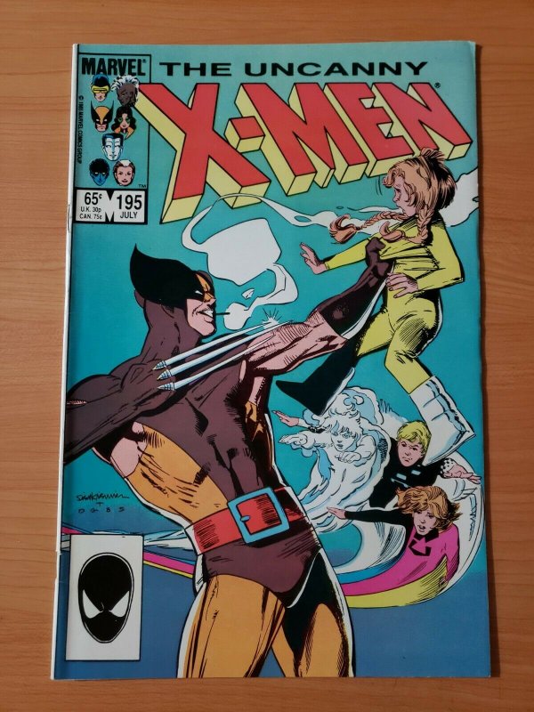 Uncanny X-Men #195 Direct Market Edition ~ NEAR MINT NM ~ 1985 Marvel Comics