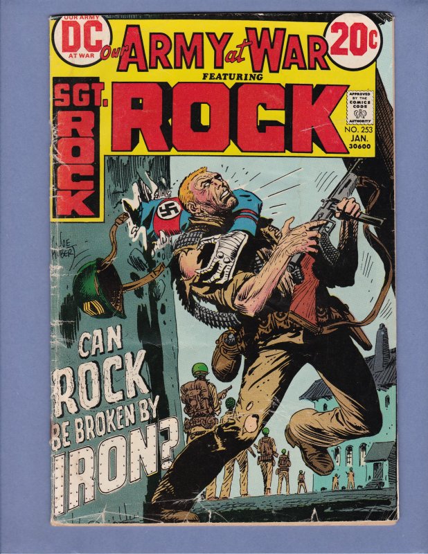 Our Army At War #253 GD/VG SGT Rock Iron Major Joe Kubert DC 1973