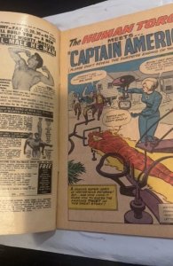 Captain Marvel #2 (1968)capt America vs human torch see descrip