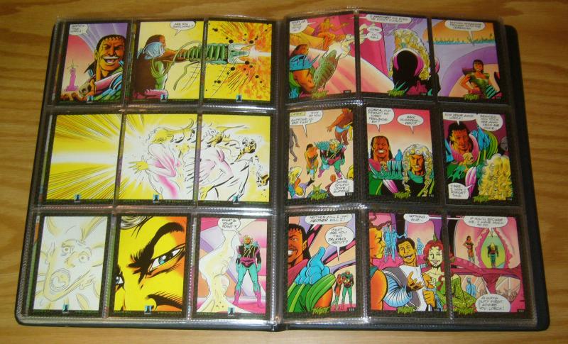 Warriors of Plasm #0 VF/NM binder with 150 cards + comic - premier edition