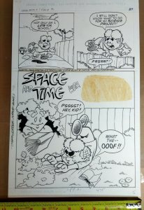 Original art: Chris Allan - Little Archie Digest #1 pg 27 splash!