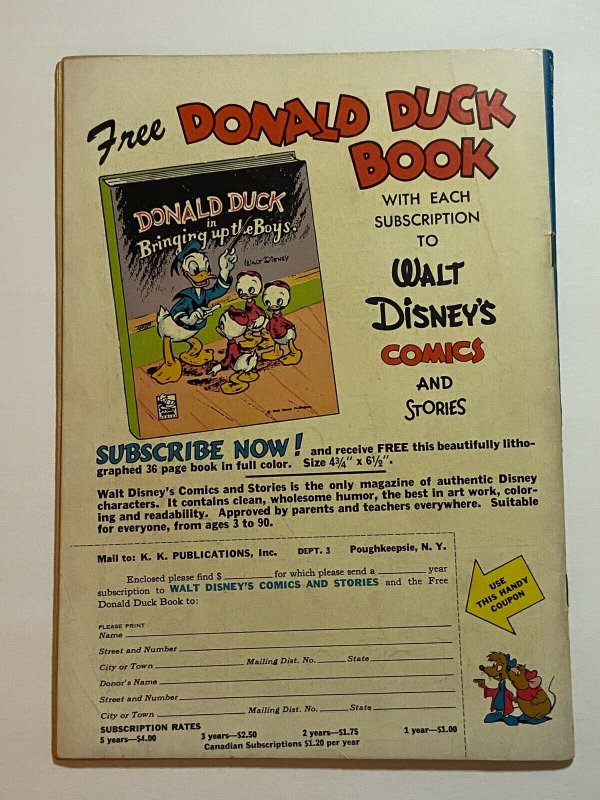 Walt Disney's Comics And Stories #138 Classic Uncle Scrooge Story 1952 Dell