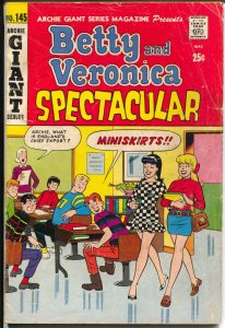 Archie Giant Series #145 1967-Betty & Veronica Spectacular-miniskirt-G/VG
