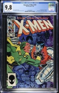 Uncanny  X-Men #191 1985 Marvel Comics CGC 9.8 1st app Nimrod White Pages 022