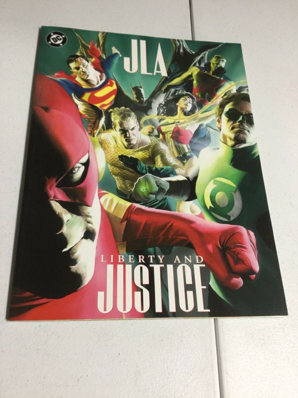 JLA Liberty And Justice Nm- Near Mint- Alex Ross Oversized Sc Softcover