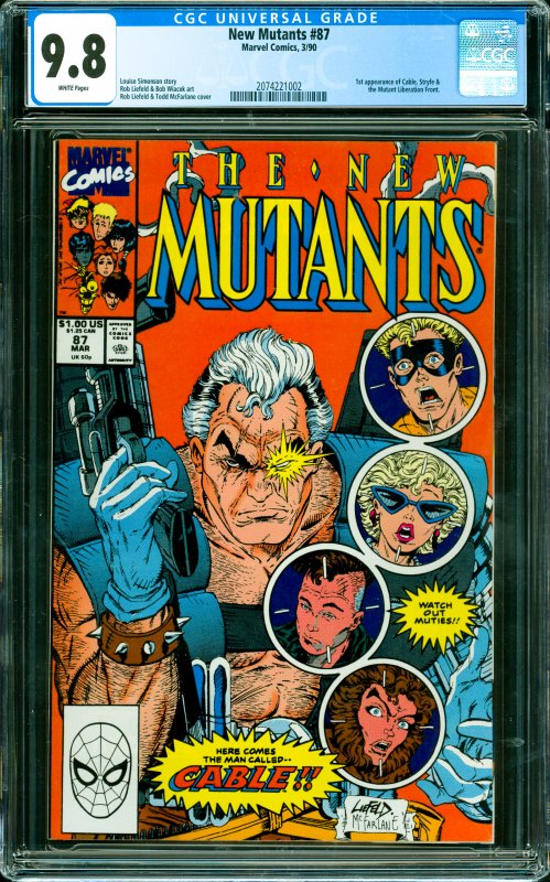 New Mutants #87 CGC Graded 9.8 1st appearance of Cable, Stryfe & the Mutant L...