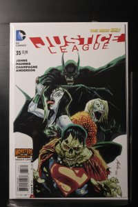Justice League #35 Monsters of the Month Cover (2014)