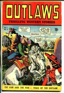 Outlaws #8 1949-DS Pub-Graham Ingles art-Phantom of The Range-VG