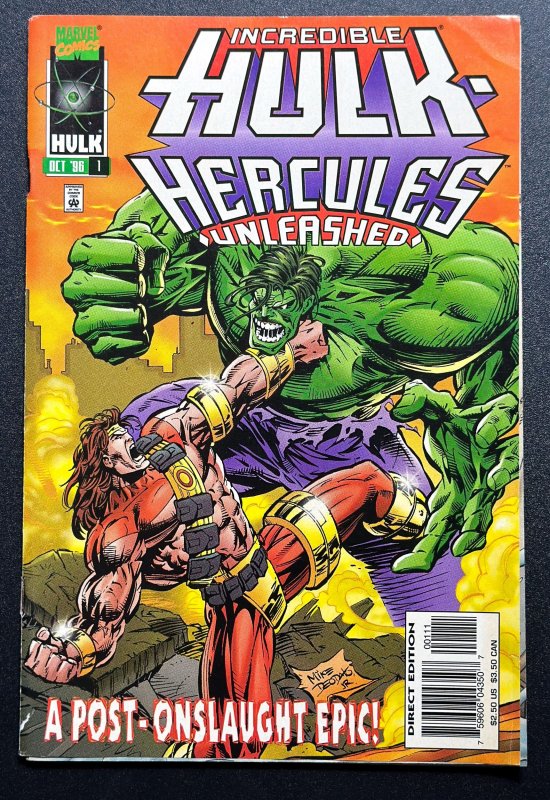 Incredible Hulk: Hercules Unleashed (1996) 1/2 detached cvr - FN